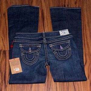 True Religion Dark Blue Flare Jeans NWT!